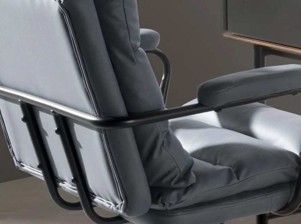 Scaun de birou pivotant design LUX Grey