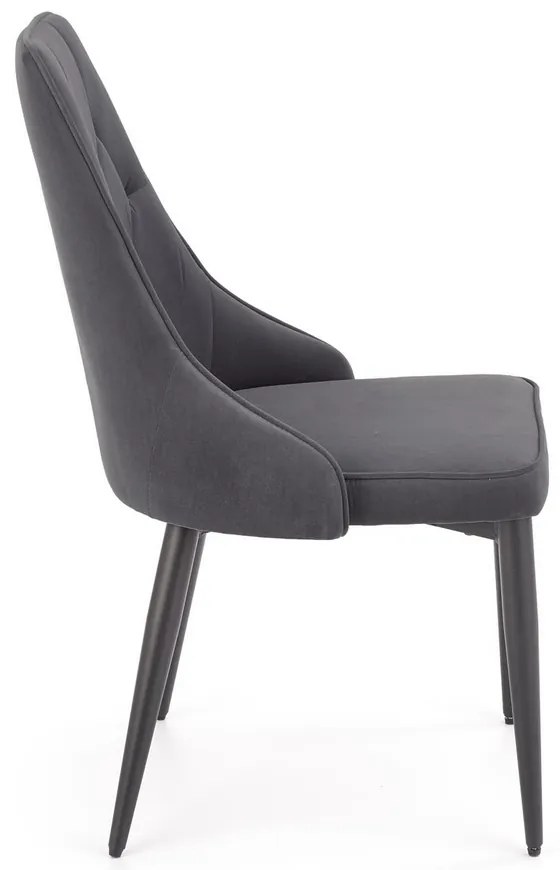 Scaun de bucaterie Marien, gri/negru