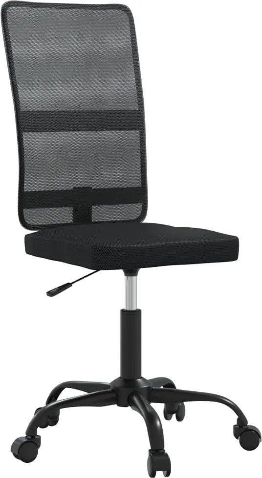 vidaXL Scaun de birou, negru, plasă textilă