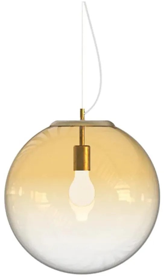 Lustră pe cablu Ideal Lux MAPA 1xE27/42W/230V d. 40 cm auriu/fumuriu