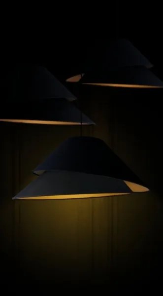 Lustră pe cablu Duolla COCO 1xE27/40W/230V d. 50 cm negru