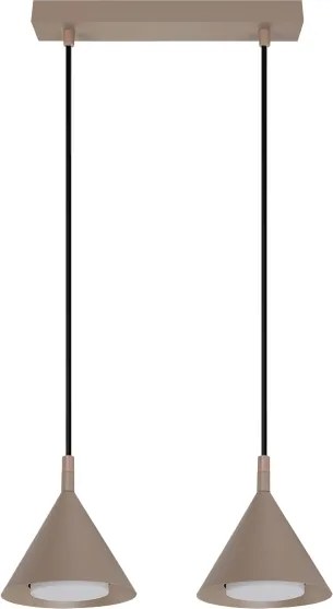 Brilagi - Lustră pe cablu CONE DOUBLE 2xGX53/15W/230V bej