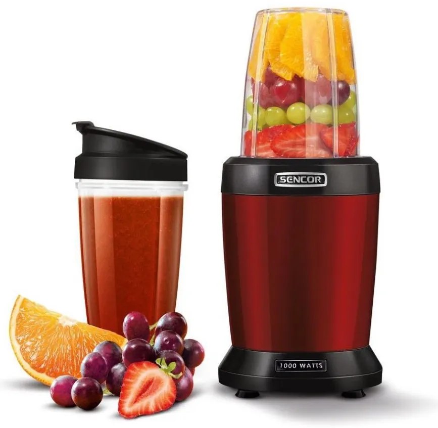 Sencor Nutri mixér 1000W, 230V, roșu, pentru smoothie-uri