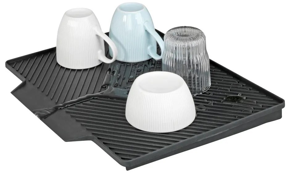 Scurgător vase Wenko Nelia, 34 x 40 cm, gri