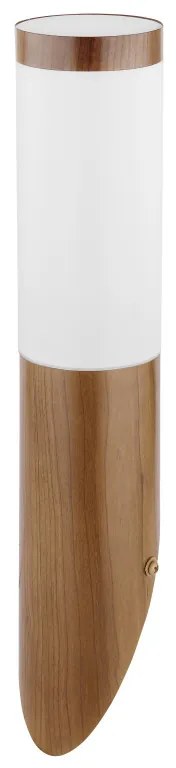 Aplica de exterior optic lemn, din oțel inoxidabil, 1 bec, dulie E27, 3157W, Globo
