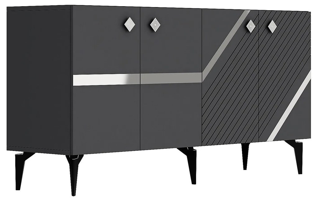 Dulap Tabivo (antracit + arigintiu) . 1093496