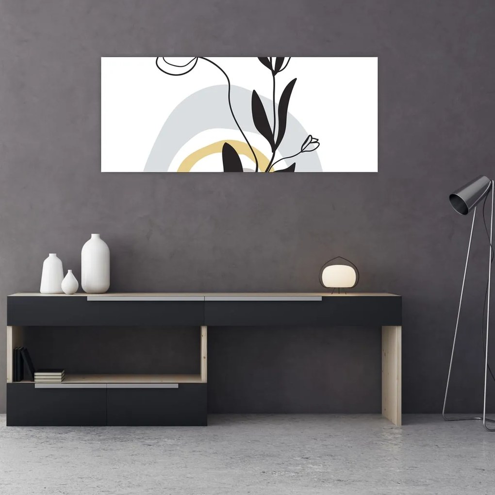 Tablou - Flori într-o vază N⁰1 (120x50 cm)