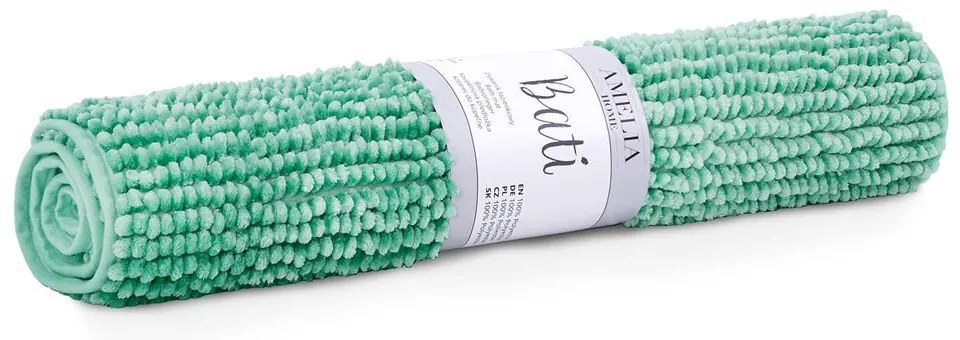 Covoraș de baie AmeliaHome Bati, 70 x 120 cm, turcoaz