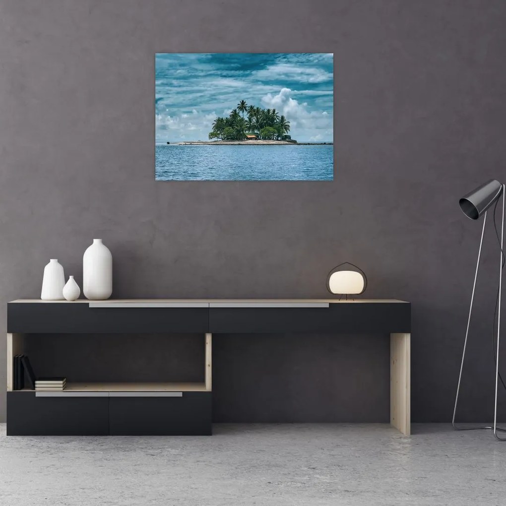 Tablou insula în mare (70x50 cm)