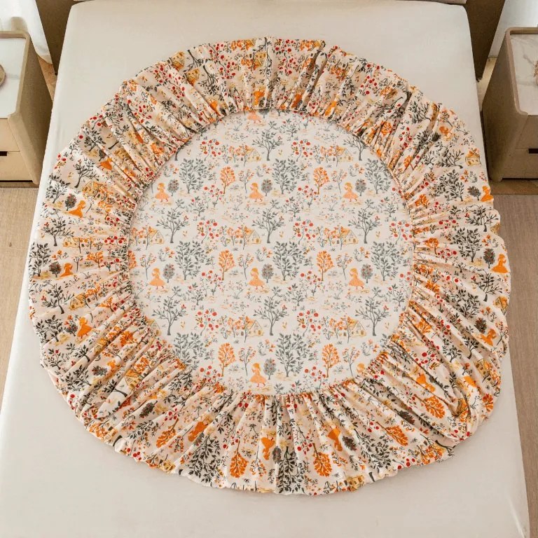 Cearsaf din microfibra GOLDEN VILLAGE colorat 90x200 cm