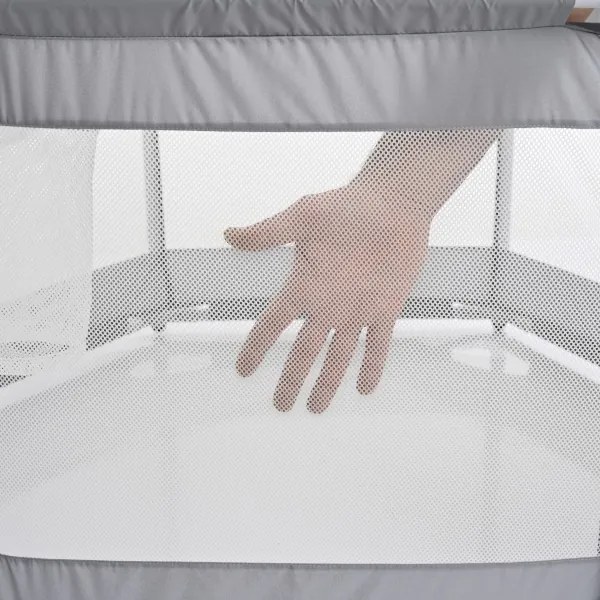 Țarc de joacă 120 cm gri