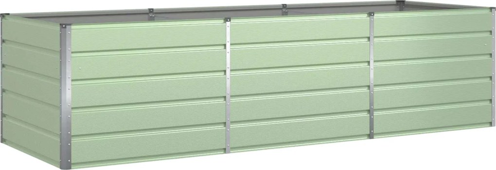 vidaXL Jardinieră Verde pastel 290 x 100 x 75 cm Oțel Galvanizat