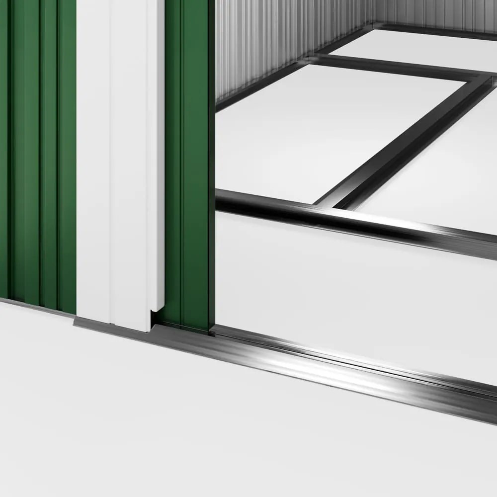 Depozit de unelte pentru grădină L, 196x122x182cm, verde Gardebruk