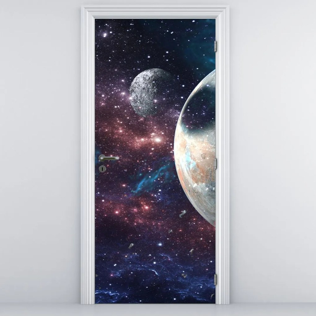 Fototapet pentru ușă - Univers (95x205cm)