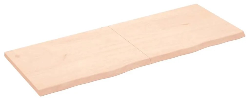 vidaXL Poliță de perete, 160x60x(2-4)cm, lemn masiv de stejar netratat