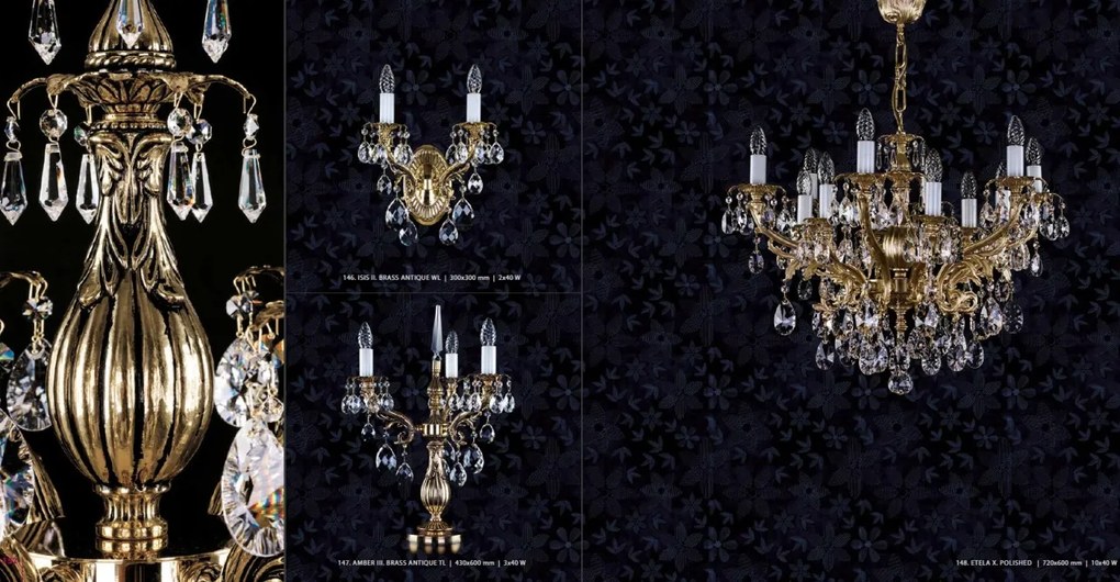 Candelabru 10 brate Cristal Bohemia Exclusive ETELA X.
