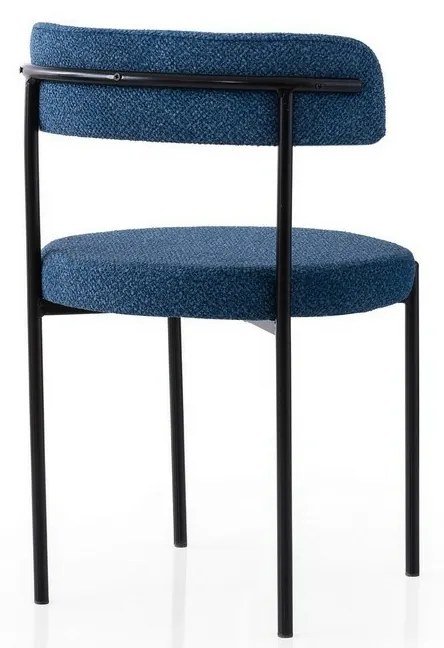 Set de scaune de sufragerie Gini Dark Blue andBlack, 2 buc.