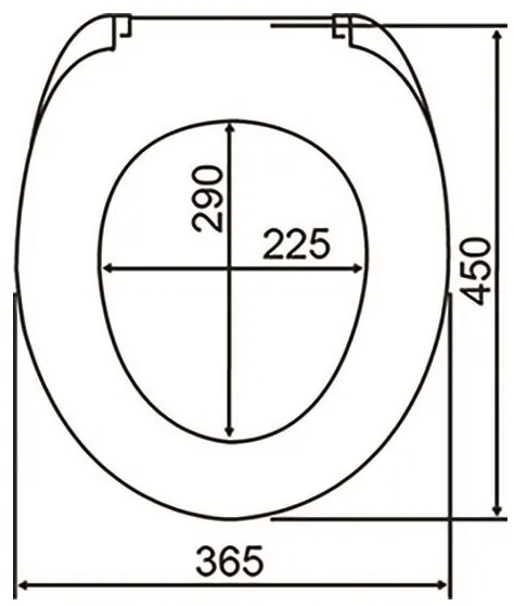 WENKO 23536100-WC capac RELIEF 36,5x45 cm multicolor/argintiu