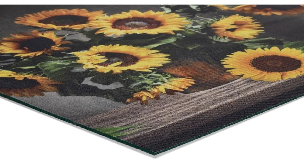 Covor Universal Ricci Sunflowers, 52 x 200 cm