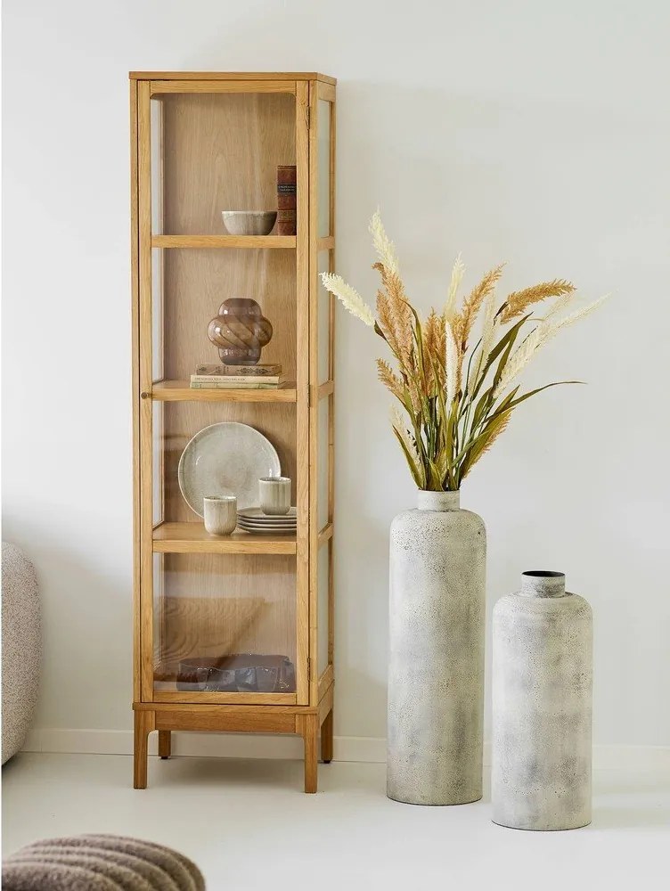 Vază crem din metal înaltă (înălțime 60,5 cm) Hou – House Nordic