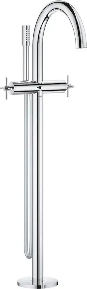Baterie cada - dus freestanding Grohe Atrio crom lucios