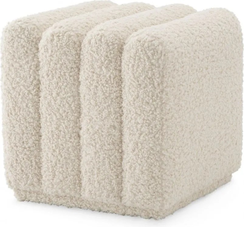 Taburete design LUX Bente, faux shearling 115489 HZ