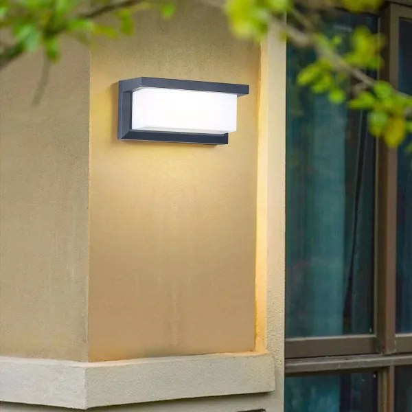 Brilagi BRICKY Aplica de perete pentru exterior LED RGBW 1xE27/9W/230V antracit IP54