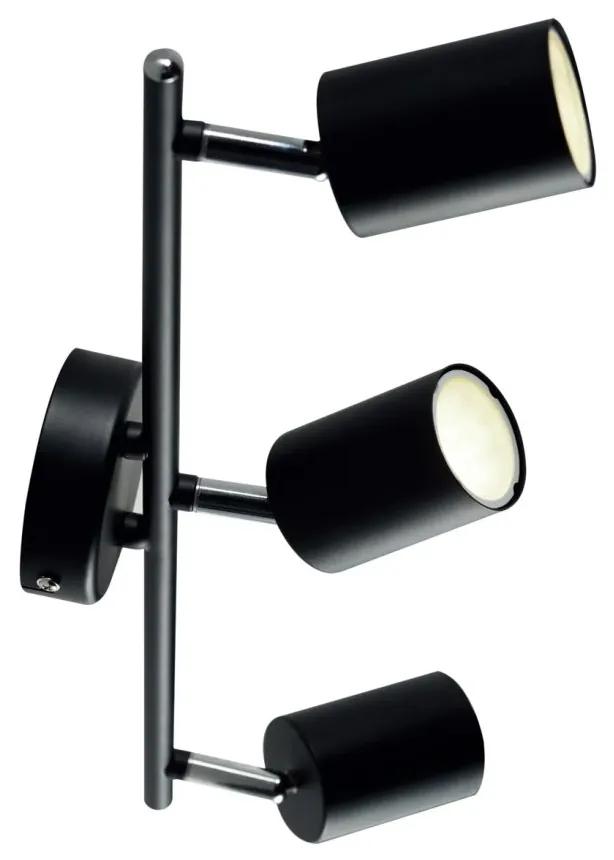 Plafoniera cu 3 spoturi directionabile design modern Explore 3 negru