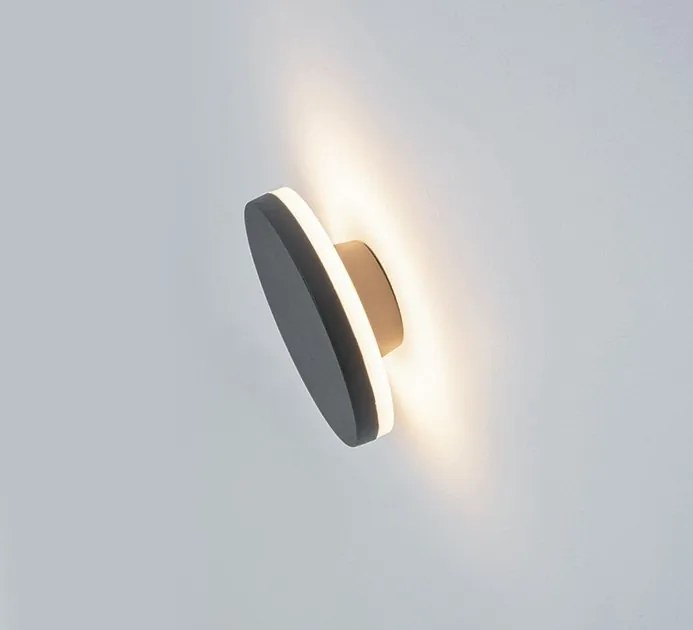 Aplica LED de perete pentru iluminat exterior, IP54 Yuli grafit