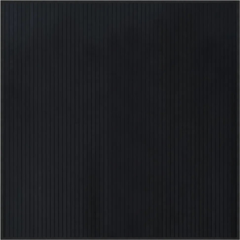 vidaXL Covor dreptunghiular, negru, 100x100 cm, bambus