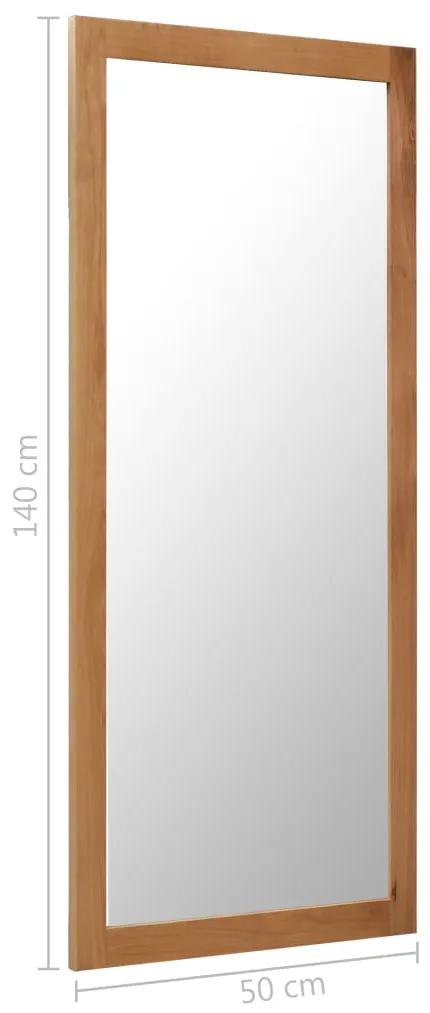 Oglinda, 50 x 140 cm, lemn masiv de stejar 1, 50 x 140 cm
