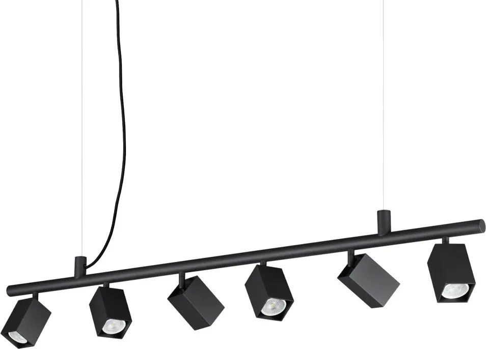 Lustra suspendata DYNAMITE SP6 SQUARE NERO