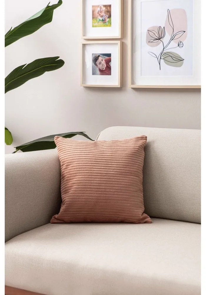 Fețe de pernă 2 buc. din catifea reiată 43x43 cm – Mioli Decor