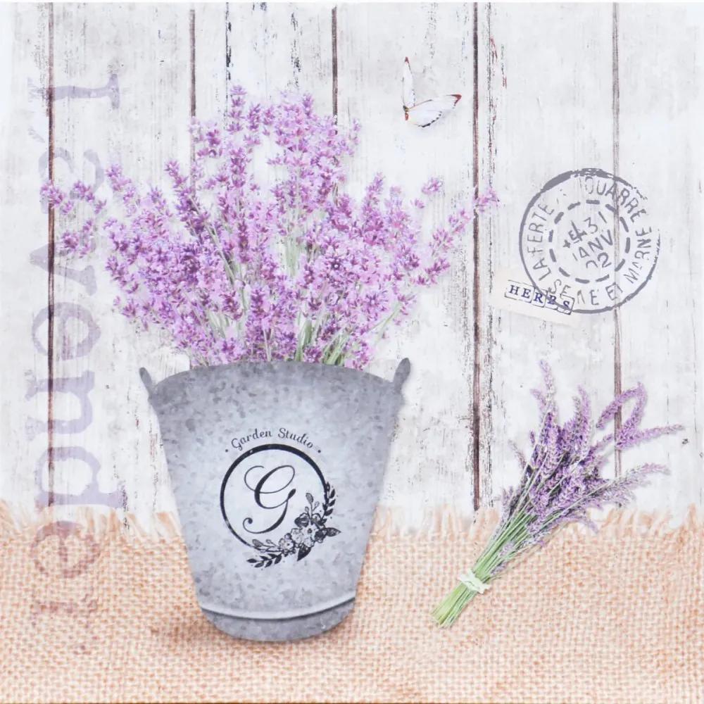 Falc Tablou pe pânză - Lavender in a jug 3, 40x40 cm