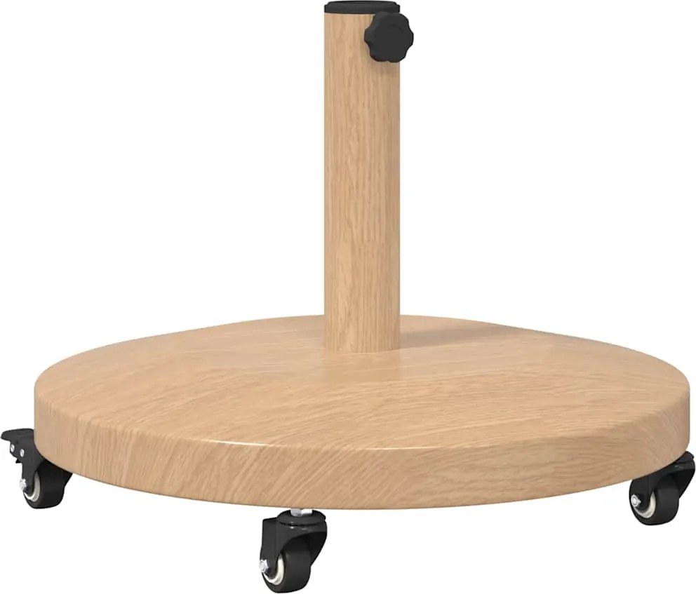 vidaXL Bază pentru umbrelă Lemn deschis 48 x 48 x 32 cm