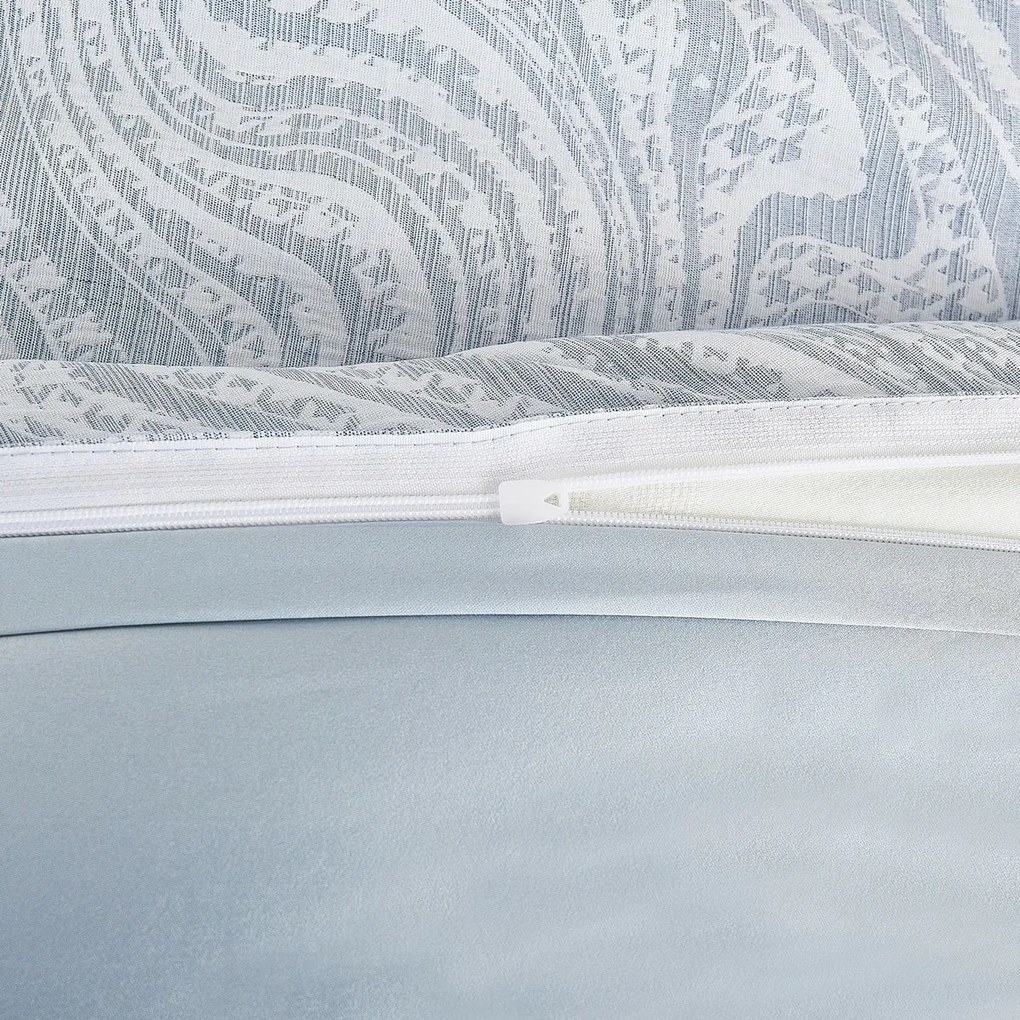 Lenjerie de pat din jacard Colorado albastru, 140x 200 cm, 70 x 90 cm