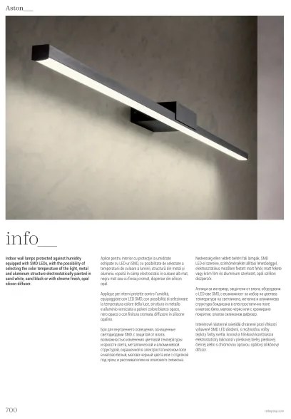 Aplică LED pentru oglindă de baie Redo 01-3269 ASTON LED/12W/230V IP44 crom