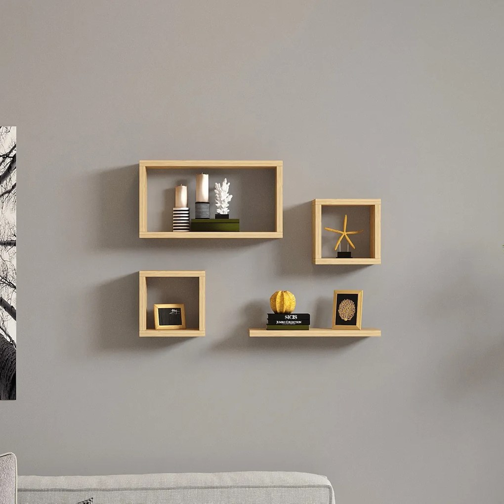 Raft Babi Sapphire Oak, 4 bucăți