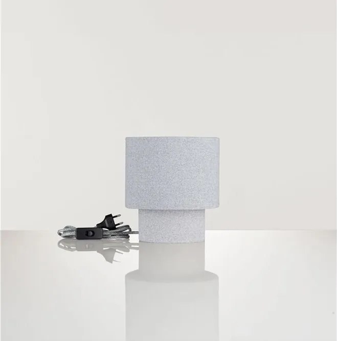 Veioza, Lampa de masa cu abajur gri SYRIN