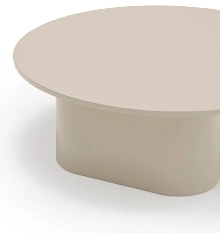 Măsuță de cafea crem 110x111 cm Totem – Teulat