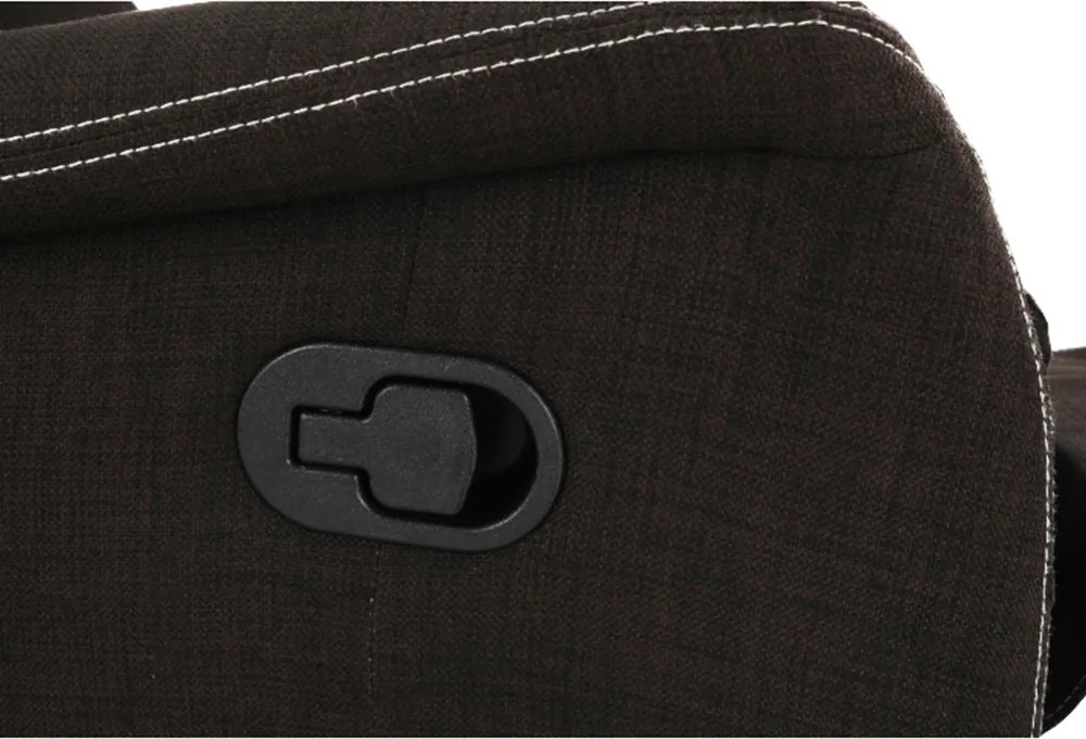 Fotoliu pentru relaxare, material textil ciocolatiu, KOMFY
