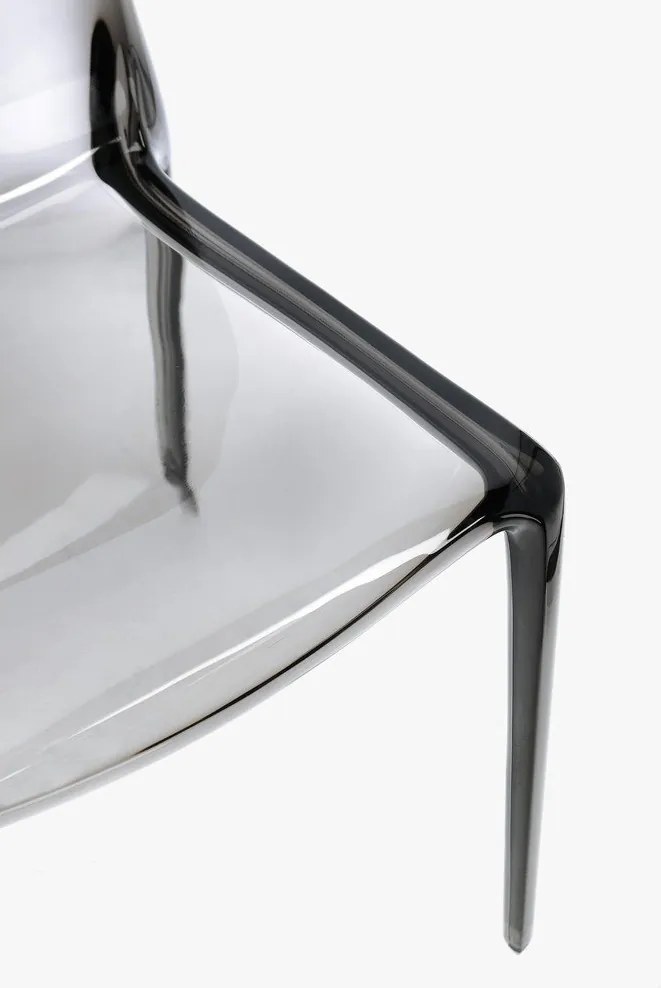 Scaun de grădină gri din plastic Adele – Bizzotto