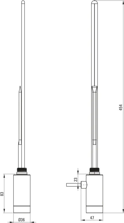 Silia Element de încălzire, Pentru calorifer baie - 600 W AGI_C601