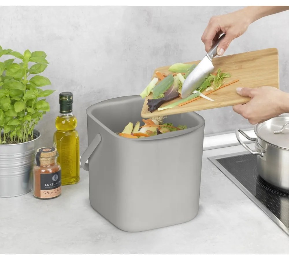 Recipient pentru deșeuri compostabile gri deschis 3 l Conny – Wenko