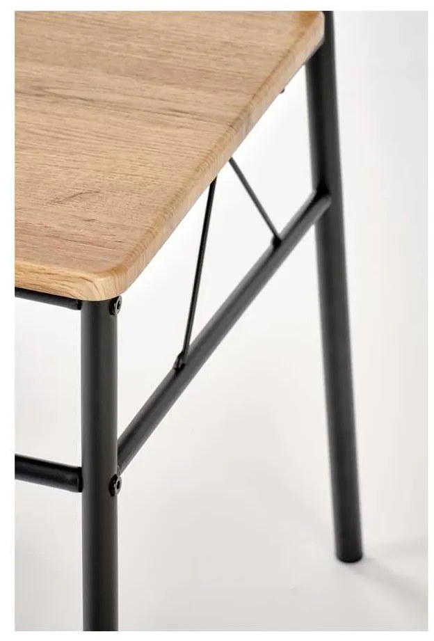 Set masă și scaune Faust 4+1, stejar / negru