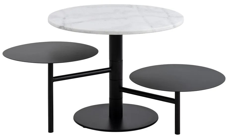 Măsuță de cafea albă rotundă ø 60 cm Lahti – Actona