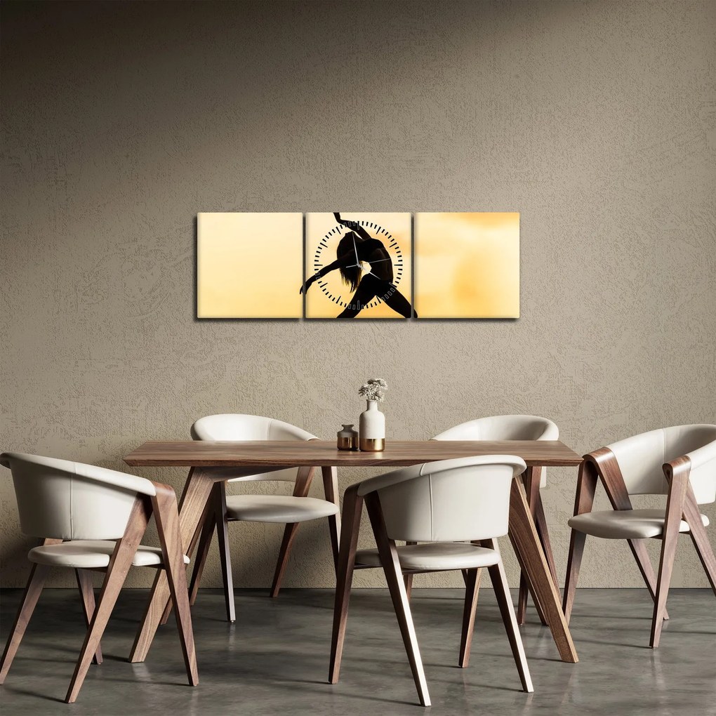 Tablou cu dansatoare (cu ceas) (90x30 cm)