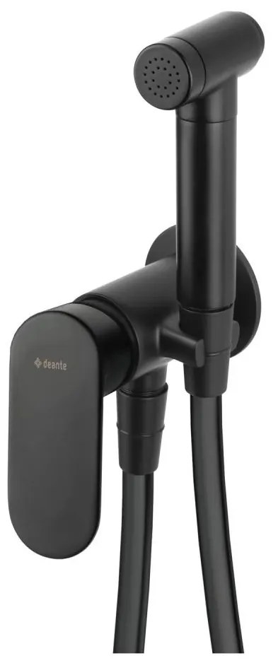 Deante BGA_N34M - baterie pentru bideu cu duș pentru montaj încastrat ALPINIA, neagră