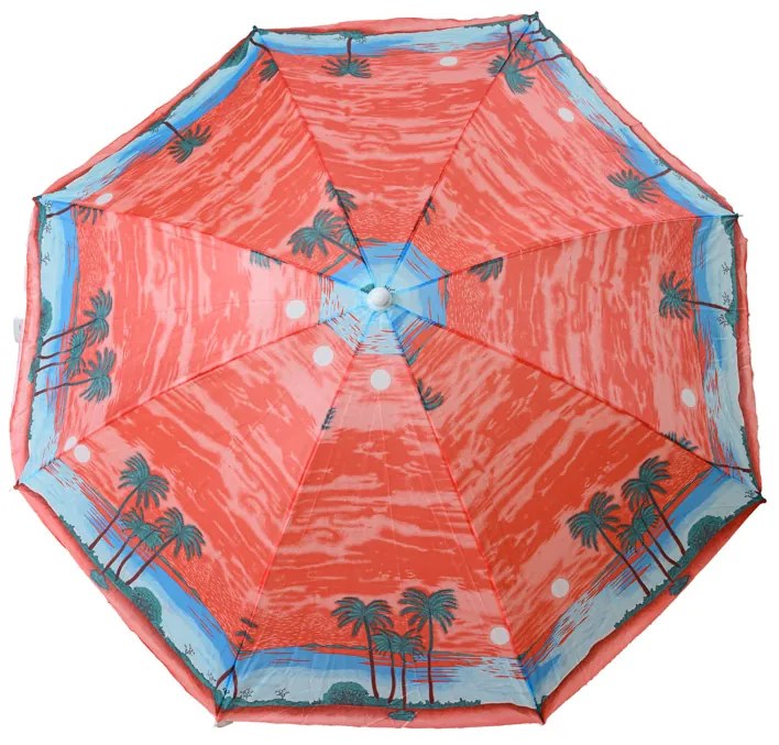 Umbrela de soare PALM BEACH 180 cm, rosu