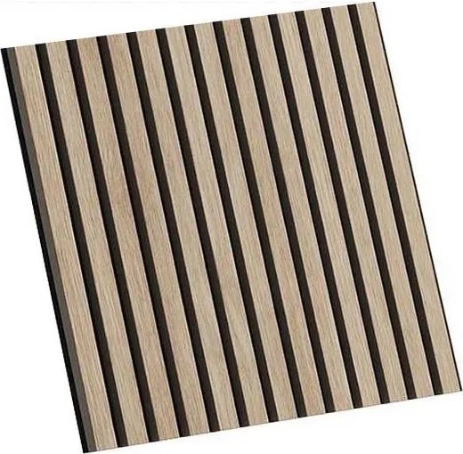 Set de 4 panouri acustice de placare DANVIKEN, 60 x 60 cm, stejar